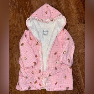 Ralph Lauren Pink Bear Baby Robe